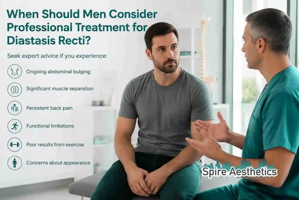 When Should Men Consider Professional Treatment for Diastasis Recti Glasgow?