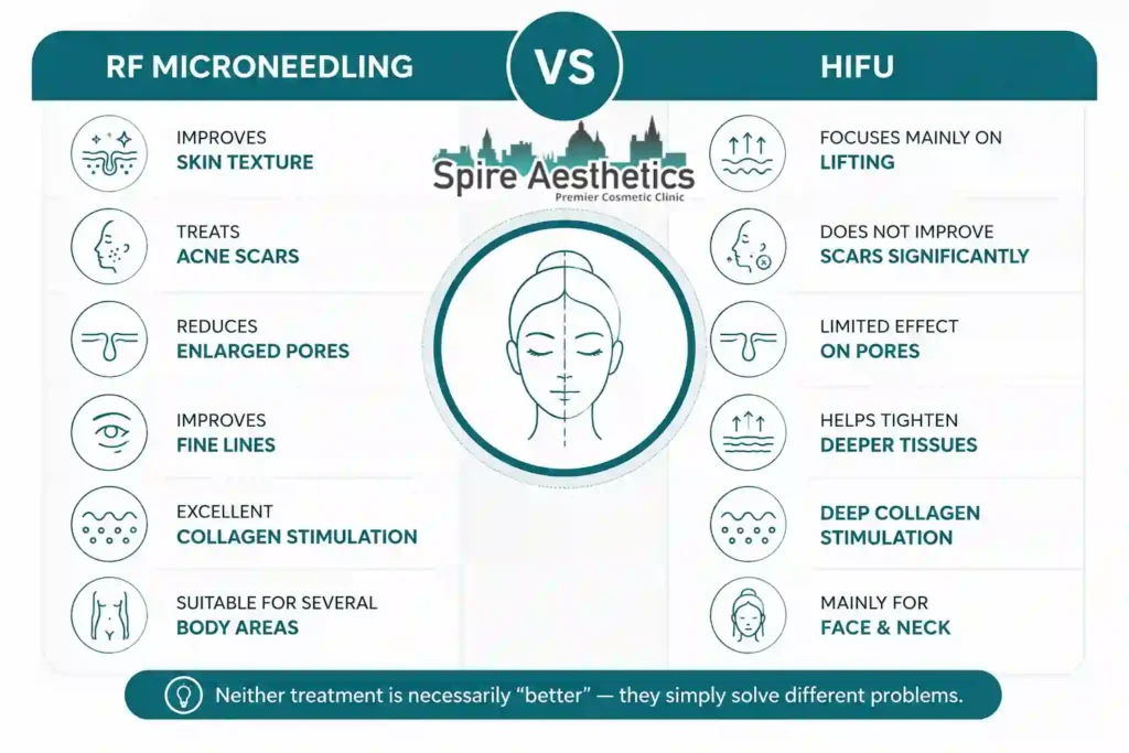 RF Microneedling vs HIFU: Which Treatment Gives Better Results Glasgow?